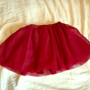 Burgundy tutu...